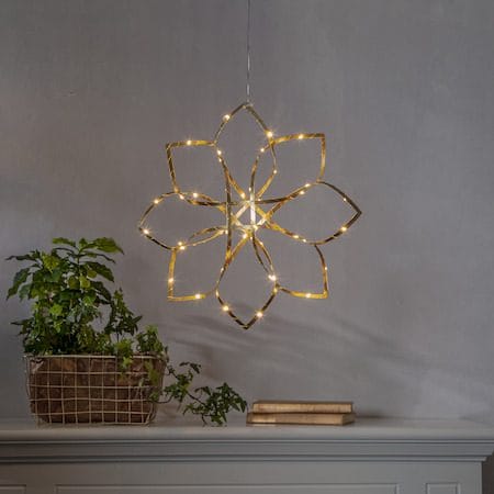 Amaze hengende dekorasjon 40 cm - messingfarget gull - Belysning - Julebelysning - Julelys