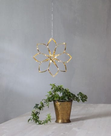 Amaze hengende dekorasjon med belysning 30 cm - gull - Belysning - Julebelysning - Julelys