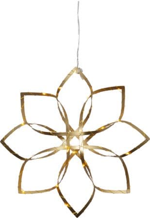 Amaze hengende dekorasjon med belysning 30 cm - gull - Belysning - Julebelysning - Julelys