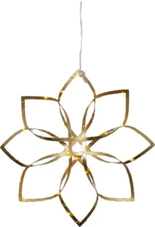 Amaze hengende dekorasjon med belysning 30 cm - gull - Belysning - Julebelysning - Julelys
