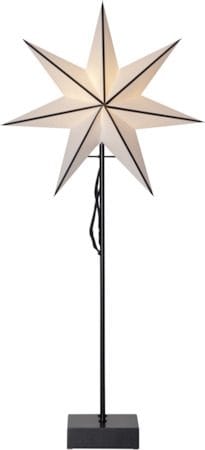 Astro stjerne på fot 35 cm - hvit og svart - Belysning - Julebelysning - Julelys