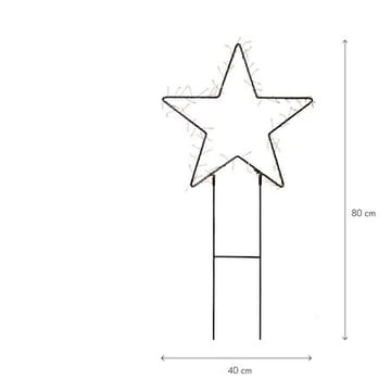 Barlumi Siluett dekorasjonsbelysning 80 cm - svart - Belysning - Julebelysning - Julelys