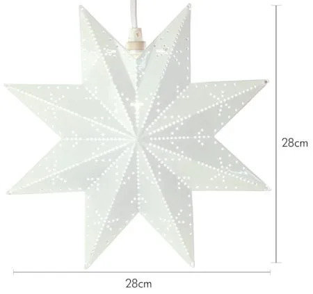 Classic julestjerne 28 cm - hvit - Belysning - Julebelysning - Julelys