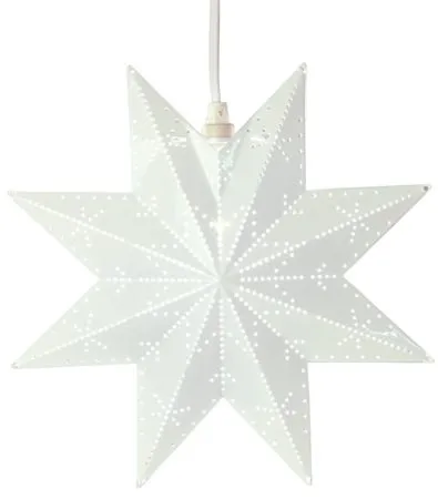 Classic julestjerne 28 cm, hvit