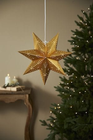 Classic julestjerne 45 cm - gull - Belysning - Julebelysning - Julelys