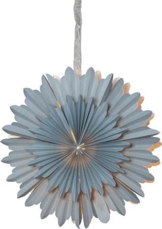 Crystal papirstjerne 50 cm - isblå - Belysning - Julebelysning - Julelys