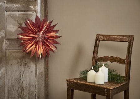 Dis papirstjerne 40 cm - rød - Belysning - Julebelysning - Julelys