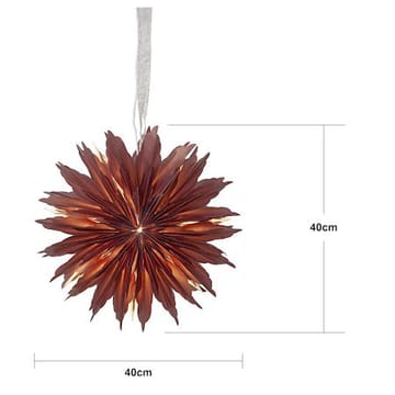 Dis papirstjerne 40 cm - rød - Belysning - Julebelysning - Julelys