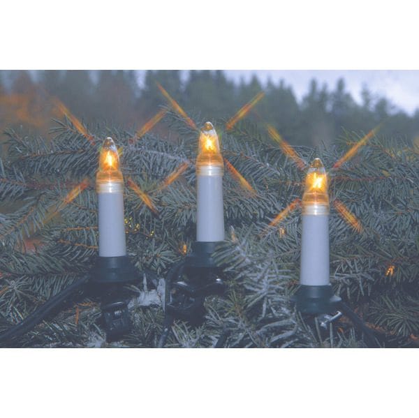 Erik juletrebelysning 11 cm - hvit og grønn - Belysning - Julebelysning - Julelys