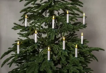 Flamme juletrebelysning - hvit og grønn - Belysning - Julebelysning - Julelys