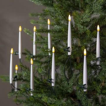 Flamme juletrebelysning - hvit og grønn - Belysning - Julebelysning - Julelys