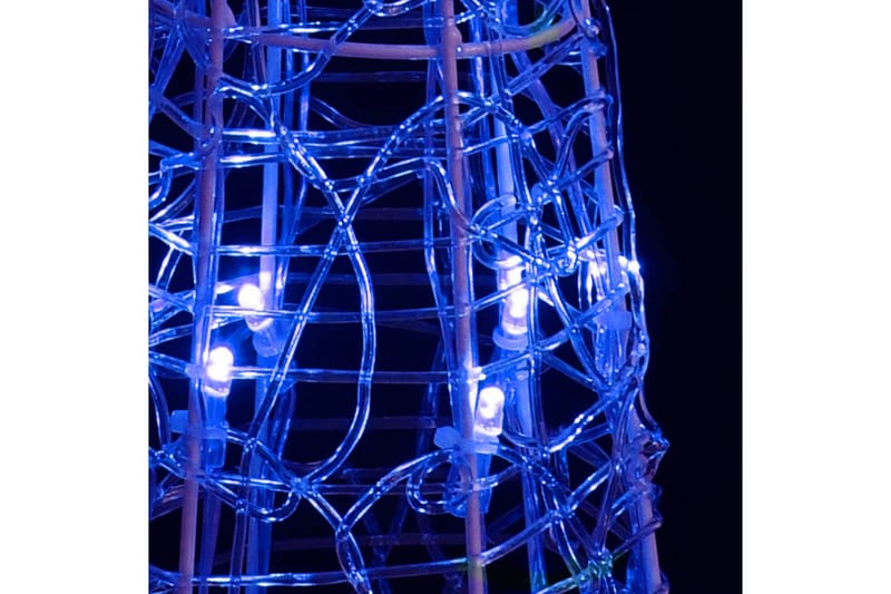 Dekorativ LED-lyskjegle akryl blå 120 cm - Blå - Julebelysning utendørs