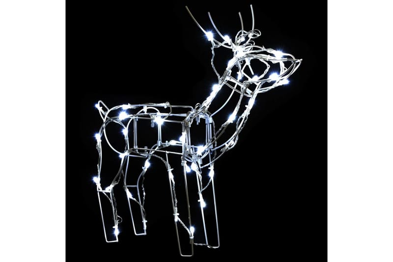Julelys dekorasjon reinsdyr 3 deler 229 LEDs - Hvit - Julebelysning utendørs