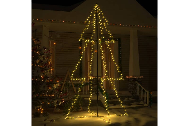 Juletre kjegle 300 LED innendørs og utendørs 120x220 cm - Julebelysning utendørs