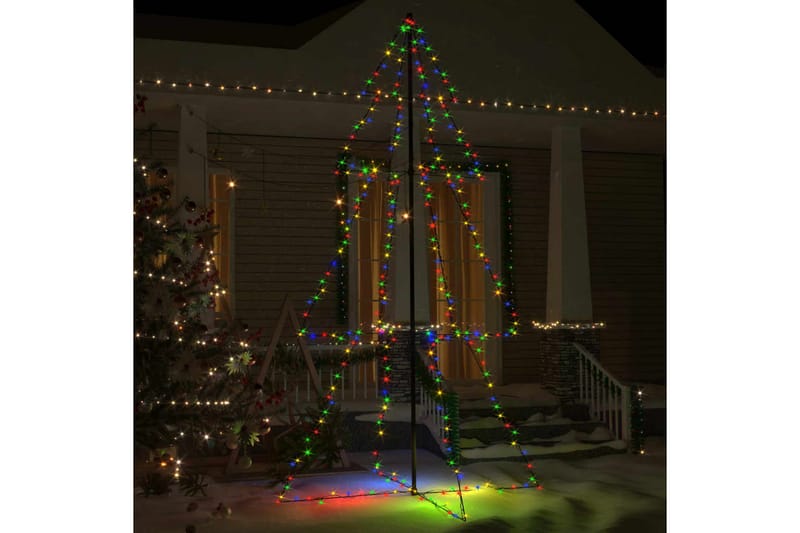 Juletre kjegle 300 LED innendørs og utendørs 120x220 cm - Julebelysning utendørs