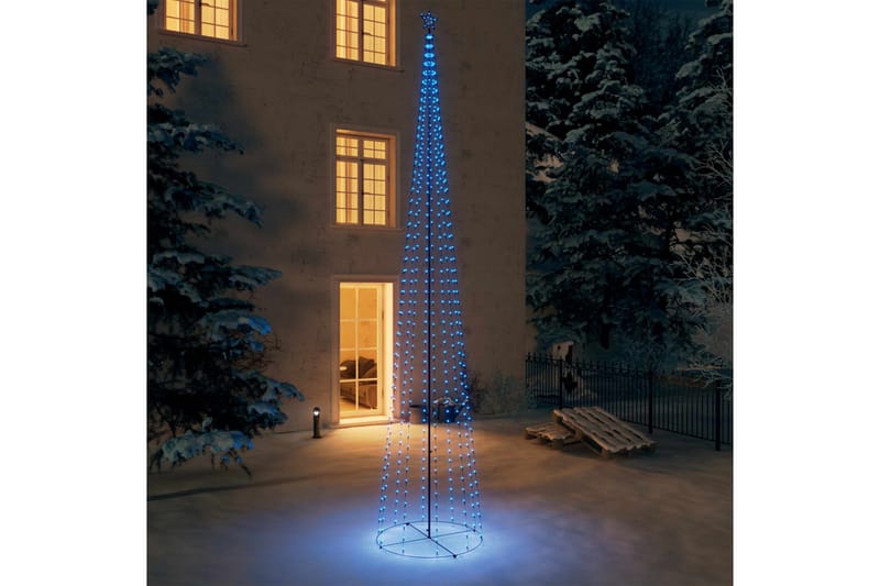 Juletre kjegle 752 blå lysdioder 160x500 cm - Blå - Julebelysning utendørs