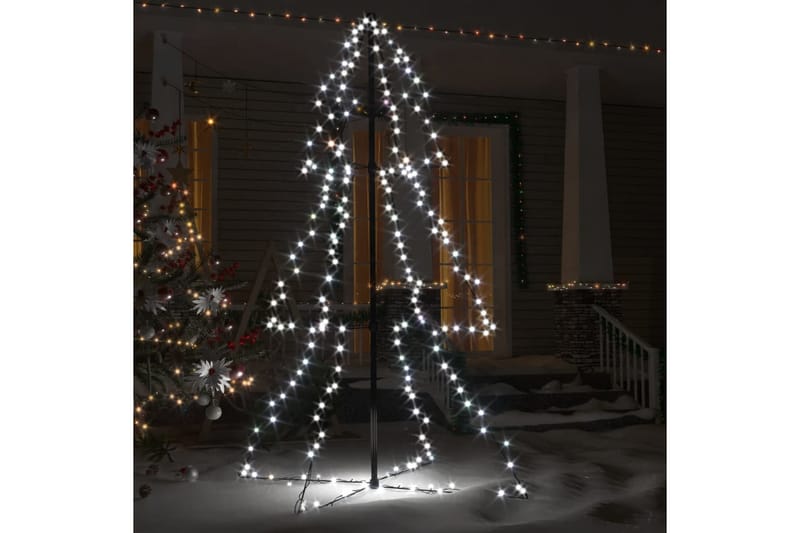 Juletre kjegleform 200 LED innendørs og utendørs 98x120 cm - Julebelysning utendørs