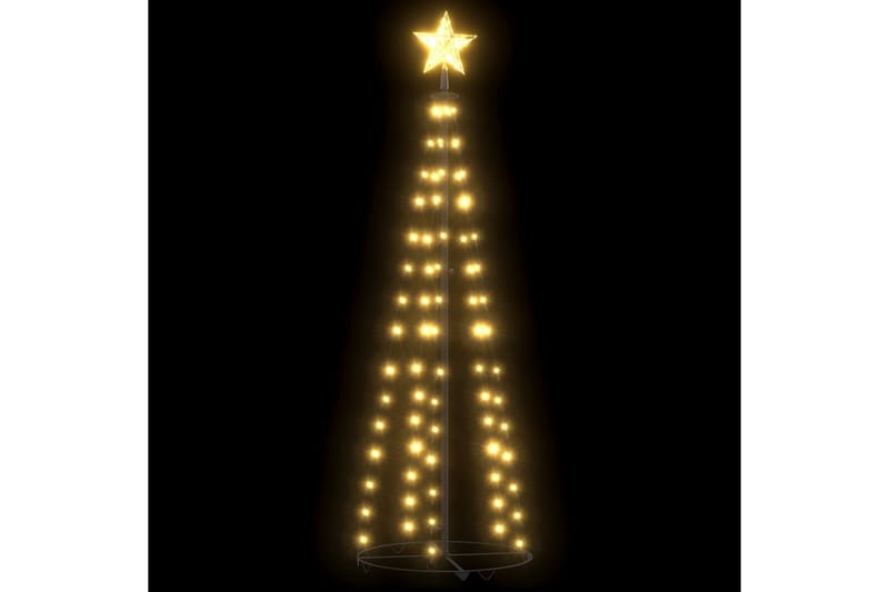 Juletre kjegleformet 70 varmhvite lysdioder 50x120 cm - Julebelysning utendørs