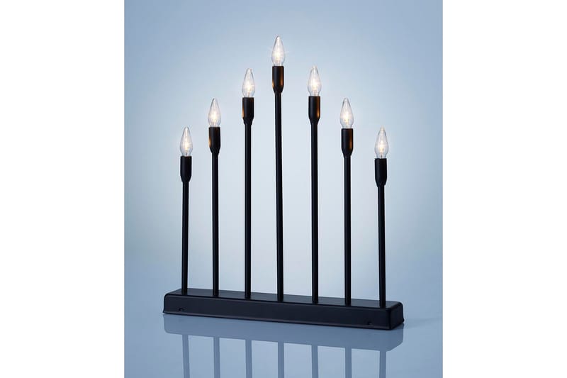 LED-Kandelaber Noelle Svart - Julelys - Adventslysestake