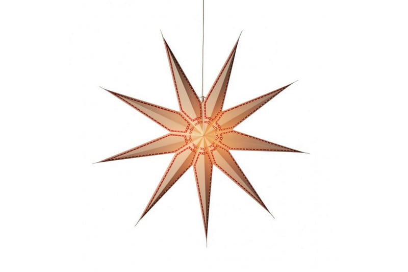 Papirstjerne 115cm hvit/Rød - Konstsmide - Julelys - Adventsstjerne