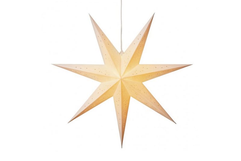 Papirstjerne hvit 78 cm - Konstsmide - Julelys - Adventsstjerne