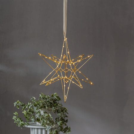 Lizzy stjerne 47 cm - gull - Belysning - Julebelysning - Julelys