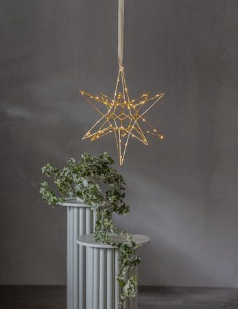 Lizzy stjerne 47 cm - gull - Belysning - Julebelysning - Julelys