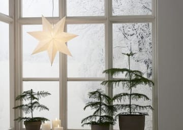 Lysa papirstjerne 43 cm - hvit - Belysning - Julebelysning - Julelys