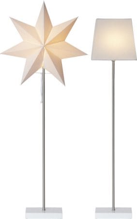 Moa fot, skjerm og stjerne 82 cm - hvit - Belysning - Julebelysning - Julelys