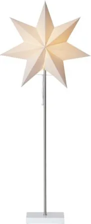 Moa fot, skjerm og stjerne 82 cm, hvit