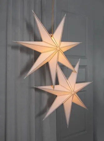 Nicolas papirstjerne 80 cm - hvit - Belysning - Julebelysning - Julelys