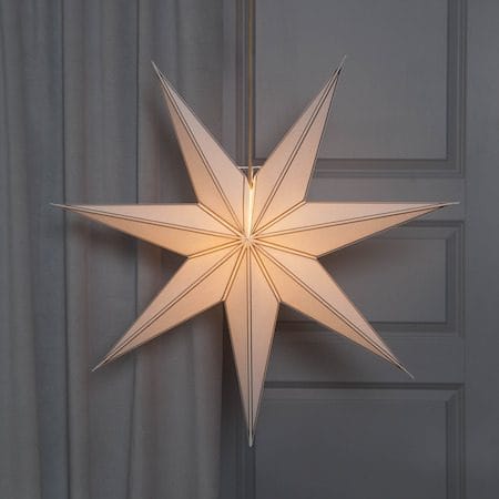Nicolas papirstjerne 80 cm - hvit - Belysning - Julebelysning - Julelys