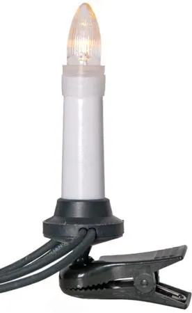 Olov LED-juletrebelysning 11,5 cm - hvit og grønn - Belysning - Julebelysning - Julelys