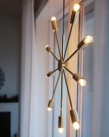 Pix stjernependel 50 cm - messing - Belysning - Julebelysning - Julelys