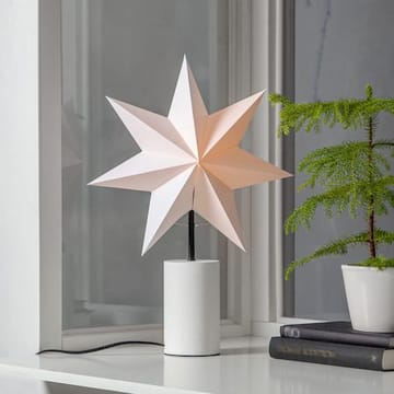 Stila Fot, skjerm og stjerne 35 cm - Hvit med svarte detaljer - Belysning - Julebelysning - Julelys