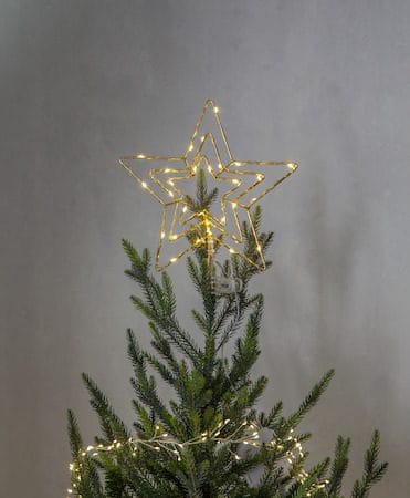 Topsy toppstjerne 25,5 cm - messing - Belysning - Julebelysning - Julelys