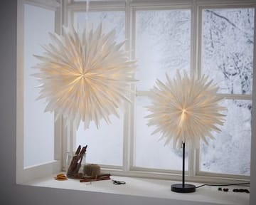 Winter Papirstjerne 60 cm - Hvit med gullprikker - Belysning - Julebelysning - Julelys
