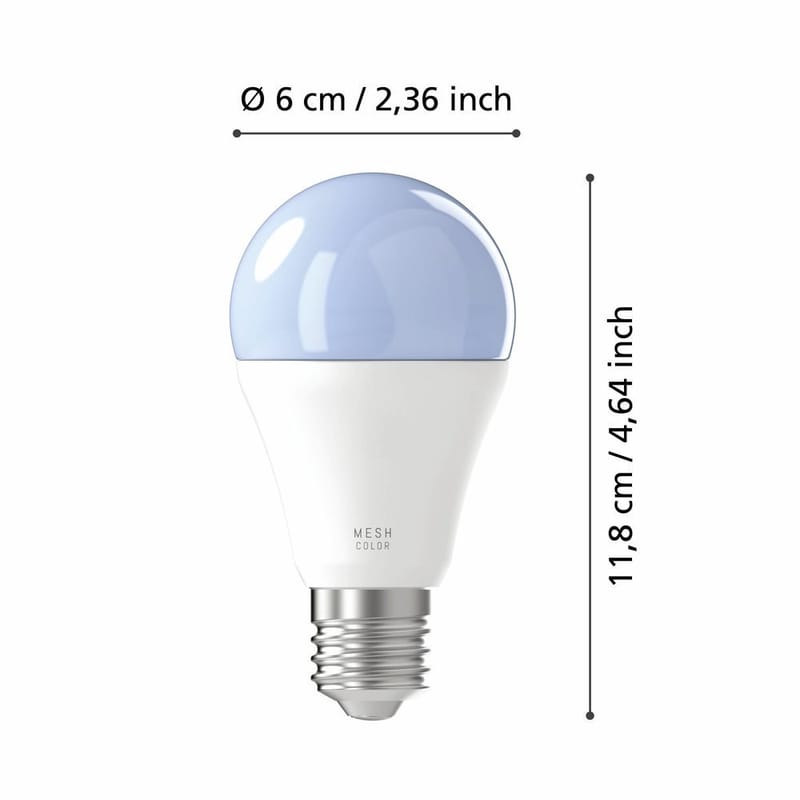 Lyskilde 2xLM-ZIG-RGB/CCT E27 A60 9W Bryter - 6 cm - Belysning - Lyspærer & lyskilder - Lyspærer