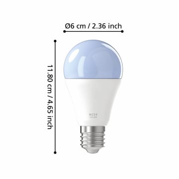 Lyskilde 2xLM-ZIG-RGB/CCT E27 A60 9W Opal - 6 cm - Belysning - Lyspærer & lyskilder - Lyspærer