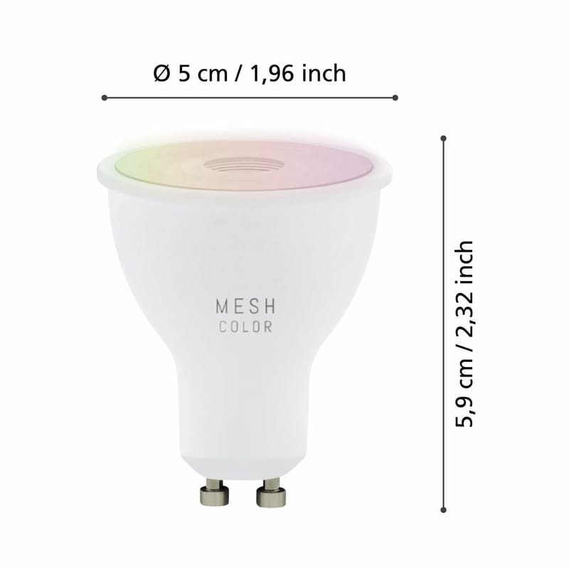 Lyskilde 3xLM-ZIG-RGB/CCT GU10 4,5W - 5 cm - Belysning - Lyspærer & lyskilder - Lyspærer
