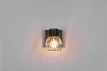 Trio Lighting Ardon spotlight 1L E14 matt svart/polert messing - Belysning - Innendørsbelysning & Lamper - Lamper gang