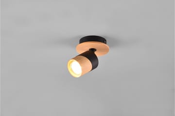 Trio Lighting Aruni Spotlight 1L GU10 tre/matt svart - Belysning - Innendørsbelysning & Lamper - Lamper gang