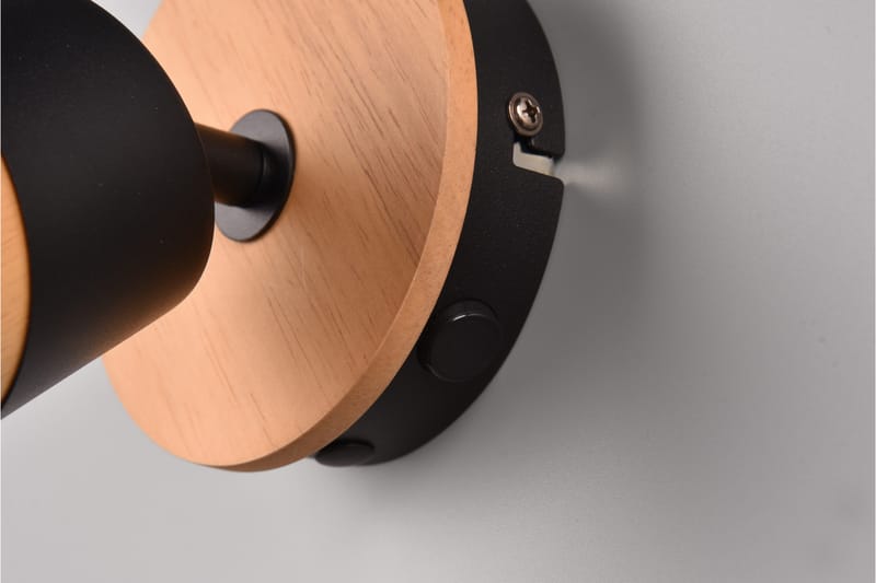 Trio Lighting Aruni Spotlight 1L GU10 tre/matt svart - Belysning - Innendørsbelysning & Lamper - Lamper gang