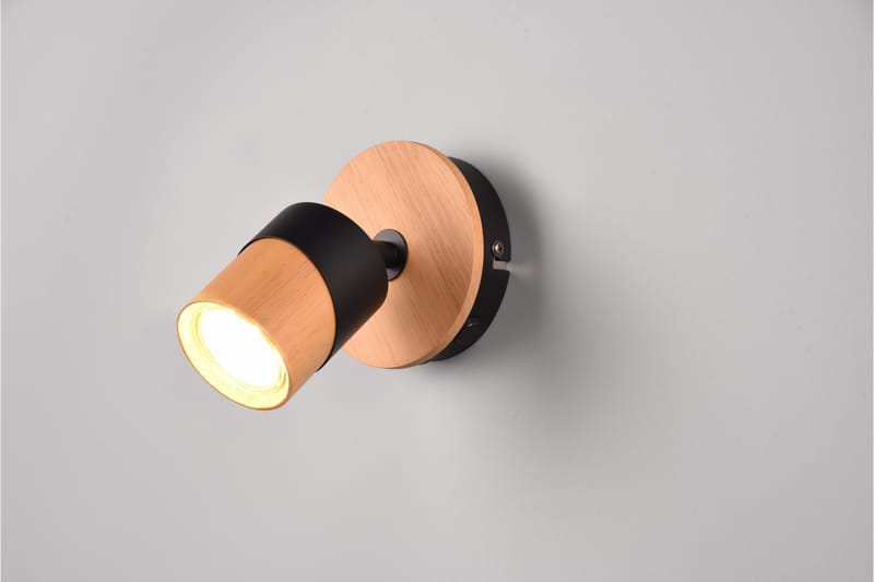 Trio Lighting Aruni Spotlight 1L GU10 tre/matt svart - Belysning - Innendørsbelysning & Lamper - Lamper gang