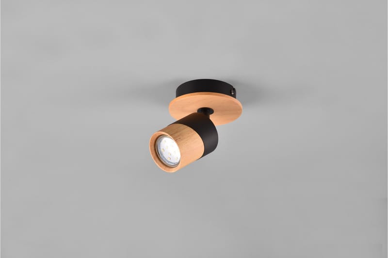 Trio Lighting Aruni Spotlight 1L GU10 tre/matt svart - Belysning - Innendørsbelysning & Lamper - Lamper gang