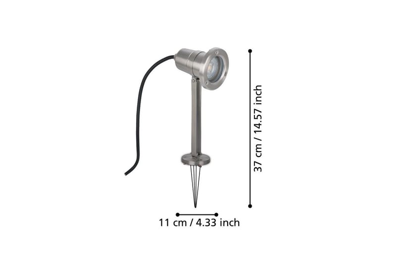 Hage-Spotlight Eglo Nema med Jordspett - Svart - Belysning - Downlights & spotlights - Spotlight utendørs