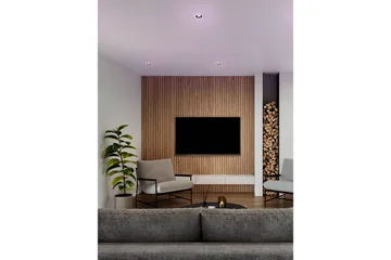 Innfelt Lampe Eglo Calonge RGB 3 stk Svart, Hvit - Svart/Hvit - Belysning - Downlights & spotlights - LED downlight