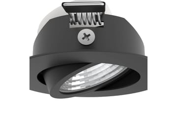 Innfelt Lampe Eglo Saliceto 3 stk Ø88 mm 2700K Svart - Svart - Belysning - Downlights & spotlights - LED downlight