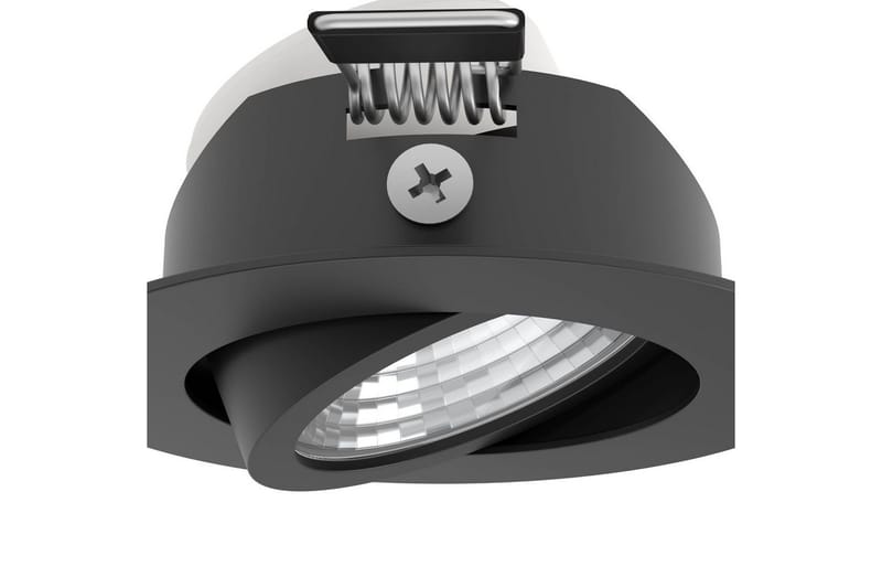 Innfelt Lampe Eglo Saliceto 3 stk Ø88 mm 2700K Svart - Svart - Belysning - Downlights & spotlights - LED downlight