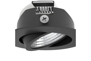 Innfelt Lampe Eglo Saliceto 3 stk Ø88 mm 2700K Svart - Svart - Belysning - Downlights & spotlights - LED downlight